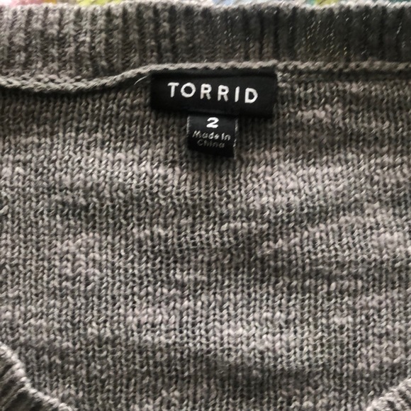 Grey Torrid Sweater - Picture 2 of 4
